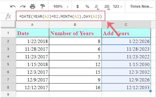 Hướng dẫn cách thêm ngày, tháng, năm vào Google Sheets